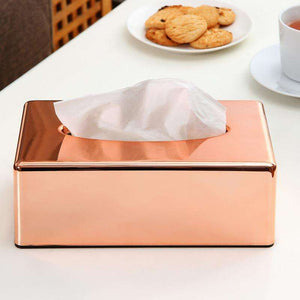 Rose Gold Tissue Holder